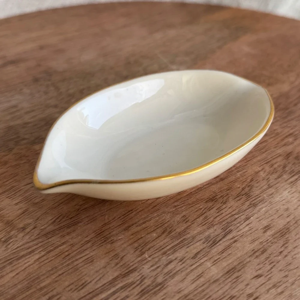 VTG Lenox Olympia Gold Ashtray Trinket Dish 4